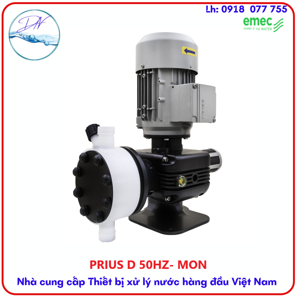 Bơm định lượng Emec Prius D MON Series ( đầu PVDF)