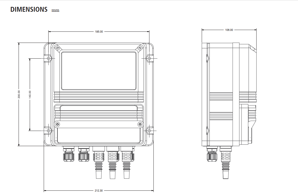 Emec Clo2 System Máy đo Cl2 dư Emec LDSCL, SCL3N/2 (0-2mg/l)_Emec-Italia